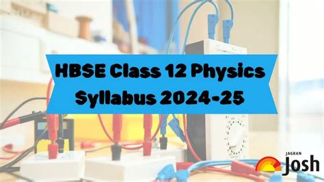 HBSE Class 12 Physics Syllabus 2024-25: Download Class 12 Physics ...