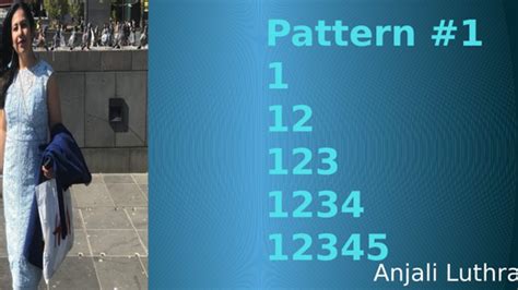 Image result for Number Pattern Printing Assignment Python