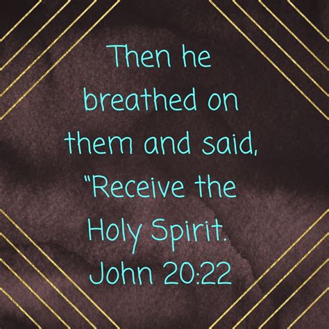John 20:22 Bible Verse