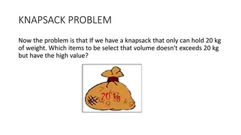 Image result for Knapsack Problem Solving