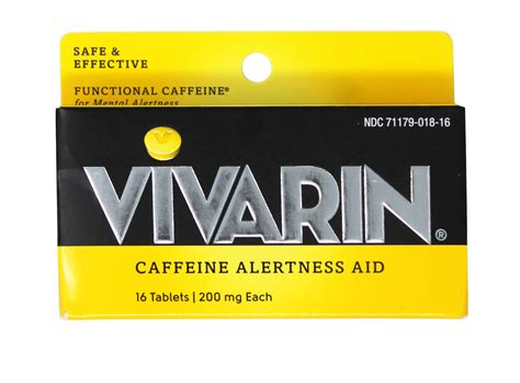 Vivarin, Caffeine Pills, 200mg Caffeine in Each Tablet, Safely and ...