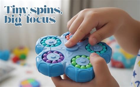 Buy Fingertip Gyro Rubiks Style Cube Handheld Rotating Puzzle Toy for ...