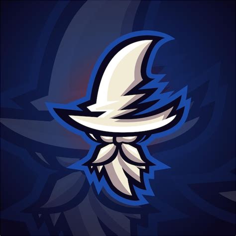 Wizard esport logo for gaming or mascot team logo | Premium Vector
