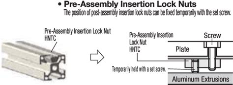 HNTC8-8 | Pre-Assembly Insertion Lock Nuts for Aluminum Frames - For 8 ...