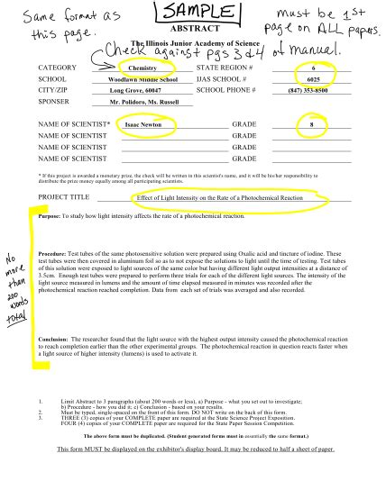 Image result for Project Abstract Sample in Word