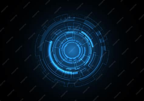 Technology Abstract Future Circle Background Vector 的图像结果