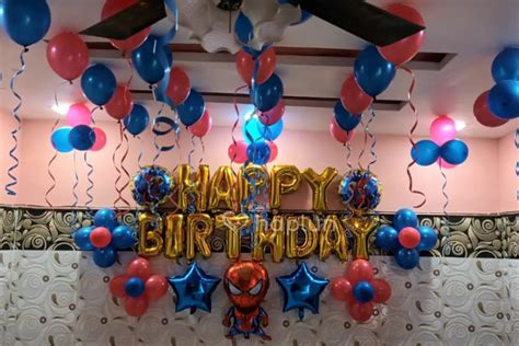 Spider Man Theme Decoration For Kids Birthday Party Near Me