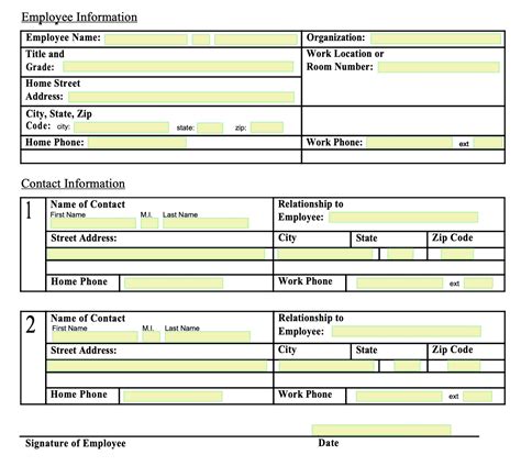 Federal New Employee Paperwork