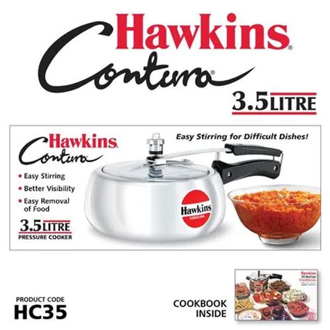 Hawkins Contura Aluminium Inner Lid Pressure Cooker - With Handle ...