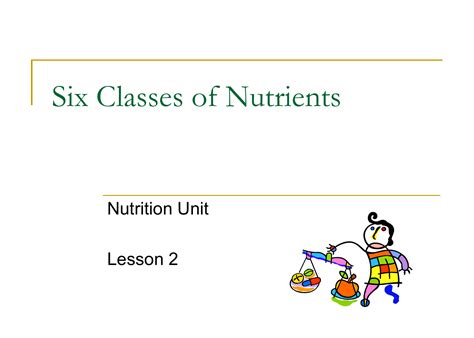 Six Classes of Nutrients