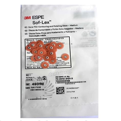 3M ESPE Sof-lex Extra thin Contouring Polishing Discs/Dental Polishing ...