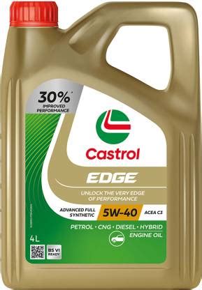 Castrol EDGE 5W-40 Advanced Full Synthetic Engine Oil for Cars | ACEA ...