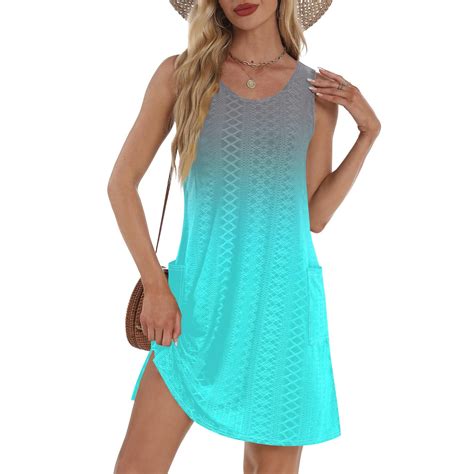 GXIPO Hollow Out Swim Dress for Women Swimwear Casual Boho Sundress ...