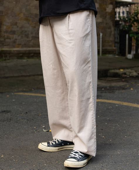 Buy Beige Contrast Belt Linen Trouser for Men | POWERLOOK