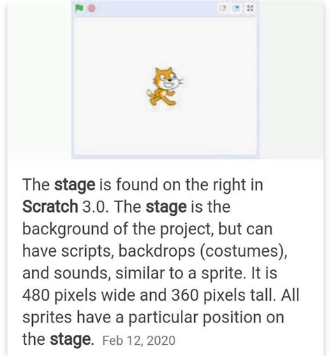 what is a stage in scratch programing?? - Brainly.in