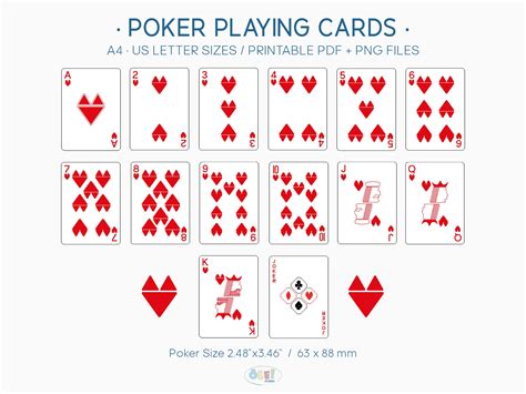 Printable Playing Cards A4