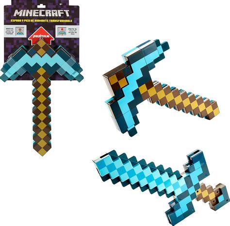 Mattel Minecraft Transforming Diamond Sword Pickaxe • Pris