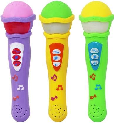TOYICO! Musical Microphone Singing Mic Toy with 3D Lights and Self ...