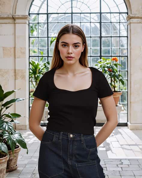 Buy Black Tops for Women by Shein Online | sheinindia.in