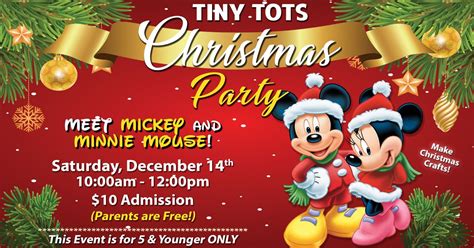 Tiny Tots Christmas Party with Mickey & Minnie Mouse, 1000 McCollum ...