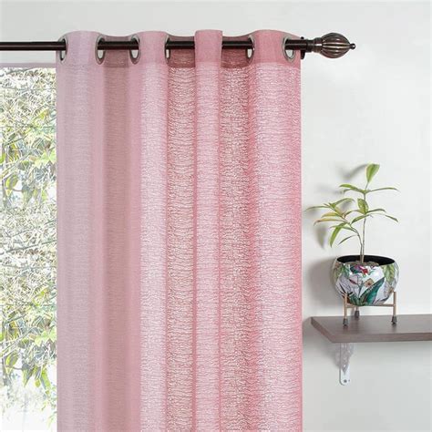 Buy DECO WINDOW Harmony Sheer Door Curtains - 110 x 225 cm - Set of 2 ...