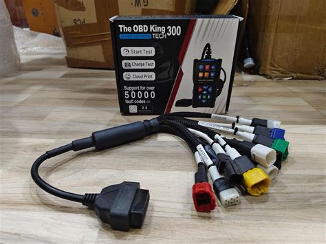 OBDKING 300 Universal OBD Diagnostic Scanner with 11 Cords | 2 Wheeler ...