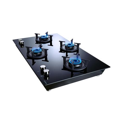 Elica 90 cm 4 Burner Hob Lotus Series RG FLEXI 491 LOTUS IND HD BRASS ...