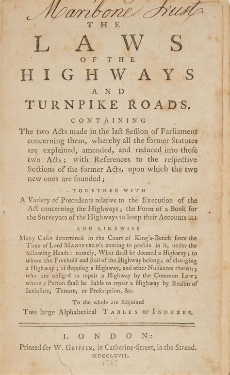 The Laws of the Highways and Turnpike Roads with The Forms of ...