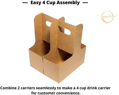 Buy Kraft Drink Carrier for Delivery (30 Count) - 2 Cup Holder Drink ...