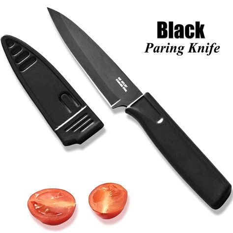 Paring Knife with Safety Sheath, Fruit Knife with 4 inch Stainless ...