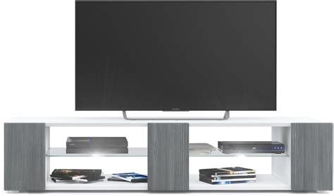 Buy Vladon Movie V2 Lowboard, TV Unit with 6 Open Compartments and ...