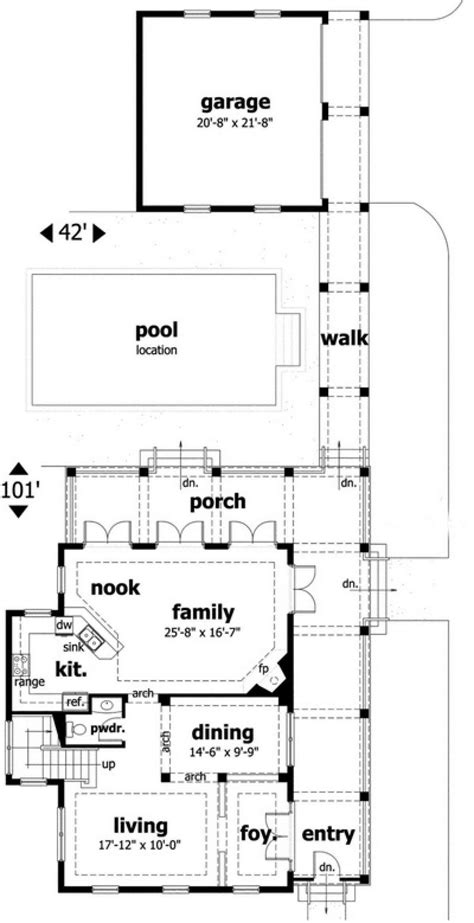 Charleston Style House Plans Narrow Lots