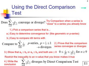 Image result for Direct Comparison Test Examples