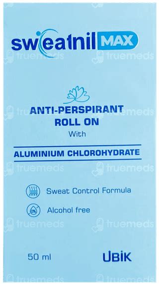 Sweatnil Max Roll On 50ml - Uses, Side Effects, Dosage, Price | Truemeds
