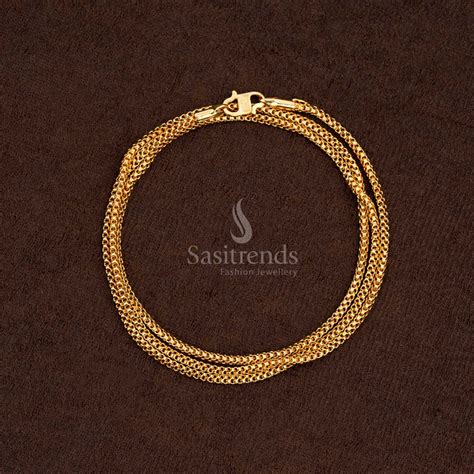 One Gram Micro Gold Plated Guaranteed Chains – Page 2 – Sasitrends