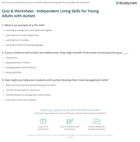 Life Skills Worksheets - 15 Worksheets.com - Worksheets Library