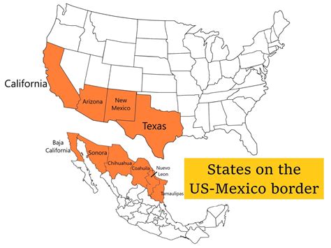 4 US states that border Mexico - GEOGRAPHY HOST