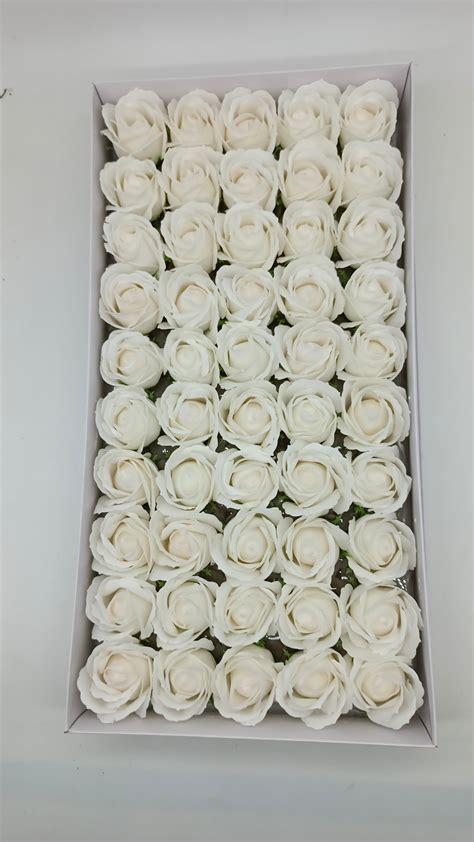 Artificial white Scented Rose Pack of 50 – Bakeworld Retails Pvt Ltd