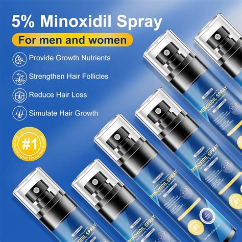 Kweqdsd 5% Minoxidil Spray for men-6 pack， Infused with India | Ubuy