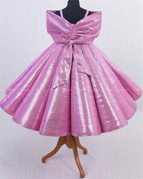 Dark Powder Blue Sequin Gown Online | Kids Frilled Party Wear Online ...