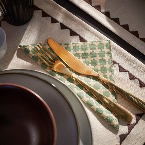 GOKVÄLLÅ paper napkin, green, 33x33 cm (13x13") - IKEA