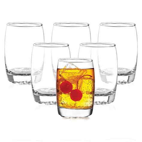 Buy CELLO Amphio Glass Set, 265ml| Set of 6 Clear Glasses| Transparent ...