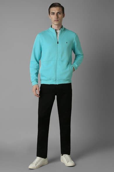 Buy Men Casual Light Blue Solid Sweatshirt Online - 40020421 | Louis ...