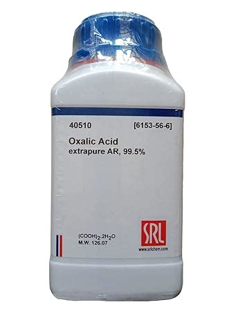 SRL Oxalic Acid extrapure AR Grade, 99.5% 500Gm, CAS 6153-56-6 ...