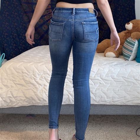 American Eagle Skinny Jeans - Super Stretch Model... - Depop