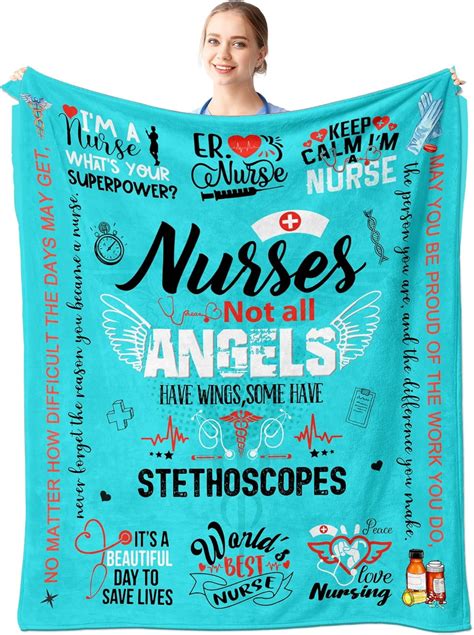 Nurse Gifts for Women, Nurses Blanket 60”x50”, Christmas Appreciation ...