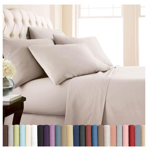 6-Piece Extra Deep Pocket King Sheets Set, Hotel Collection King Size ...