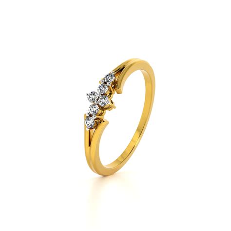 Trio Sparkle 9KT Gold Lab Grown Diamond Ring – PALMONAS