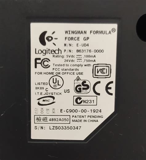 Image result for Logitech WingMan Formula Force GP Windows 1.0