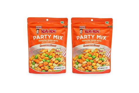 Koh-Kae Party Mix Roasted Mix Nuts With Crispy Snacks 160g | Pack of 2 ...